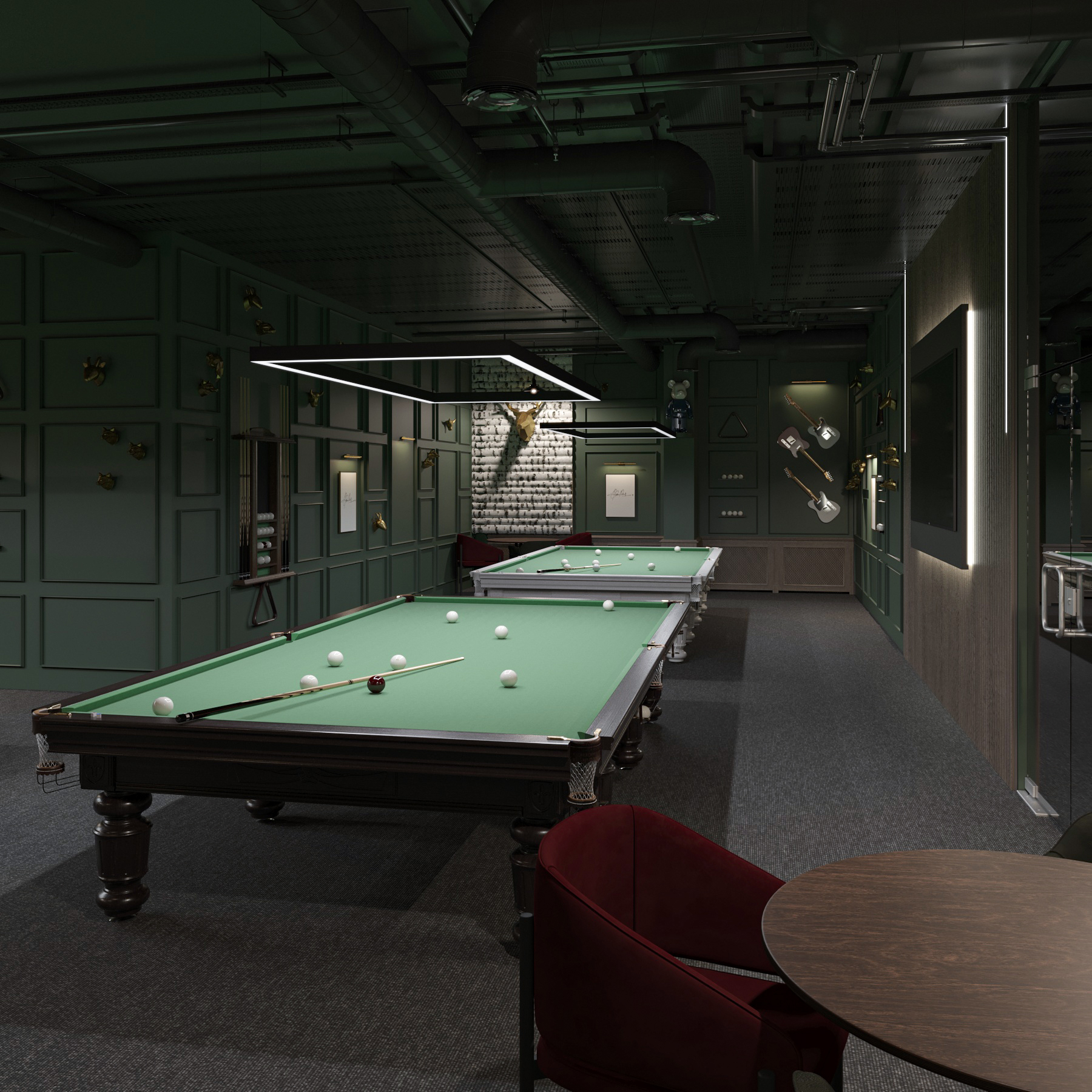Vip Room Billiard Sibirka Dubai - SIBIRKA features nine professional 12-foot Russian ...