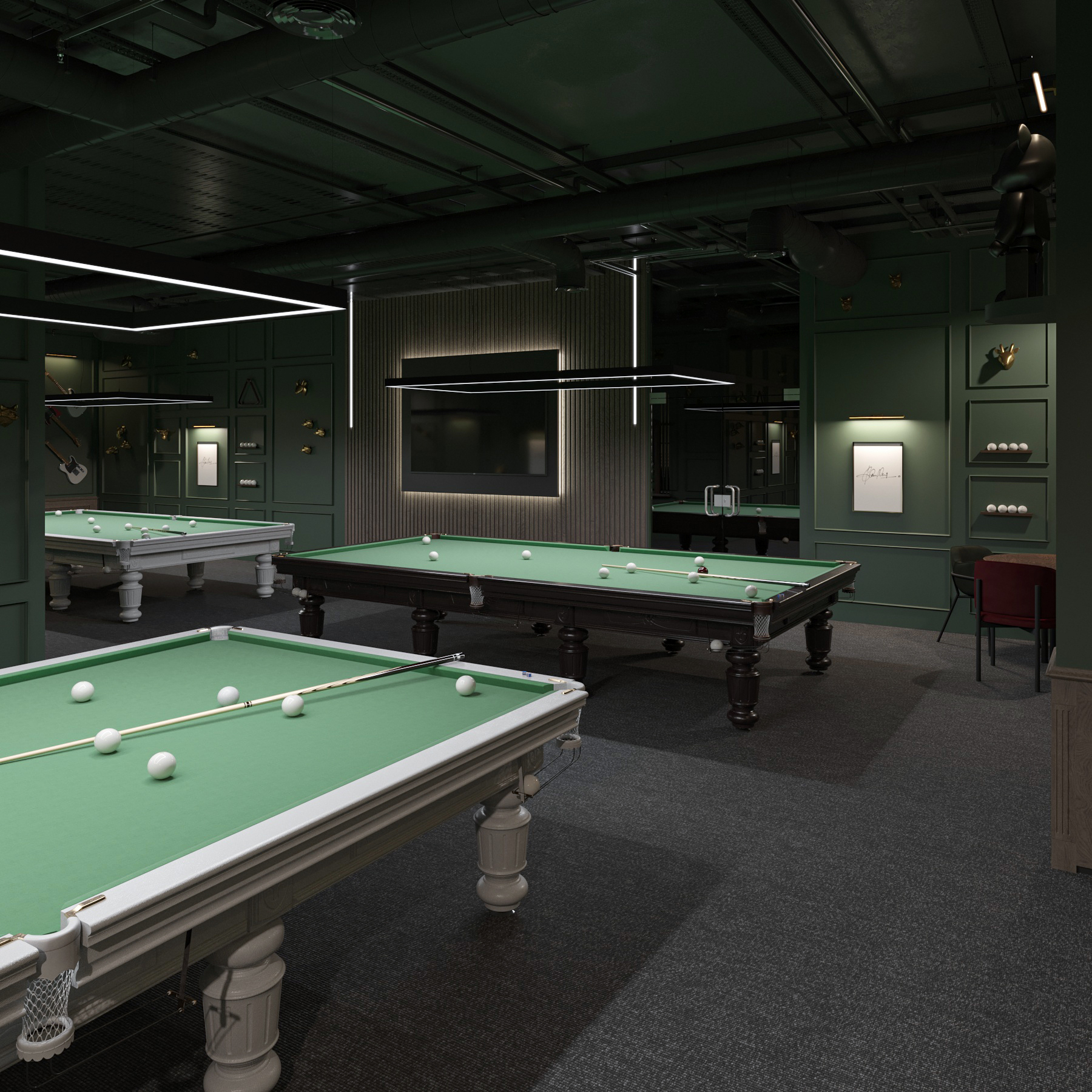 Vip Room Billiard Sibirka Dubai - SIBIRKA features nine professional 12-foot Russian ...